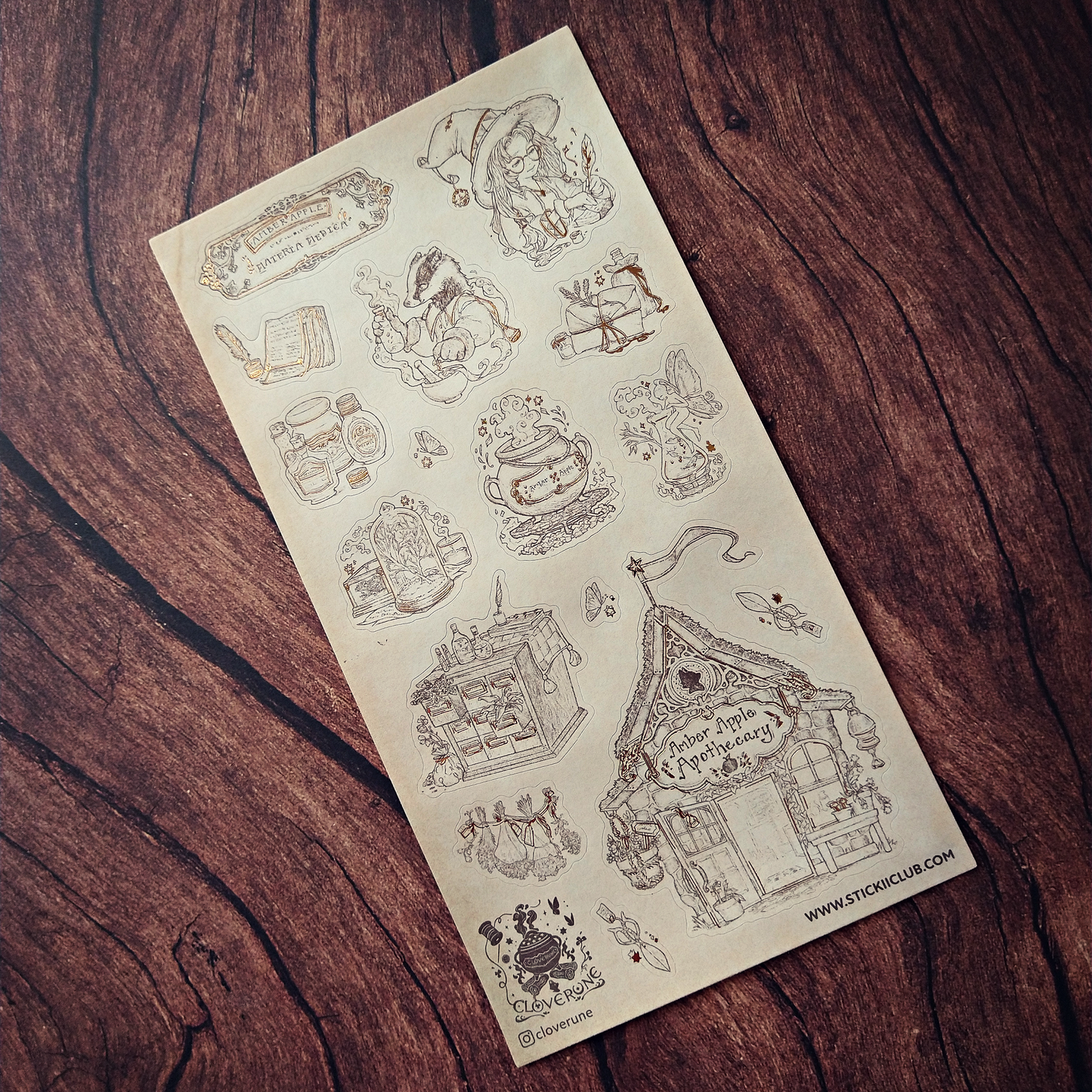 Amber Apple Apothecary | Sticker Sheet