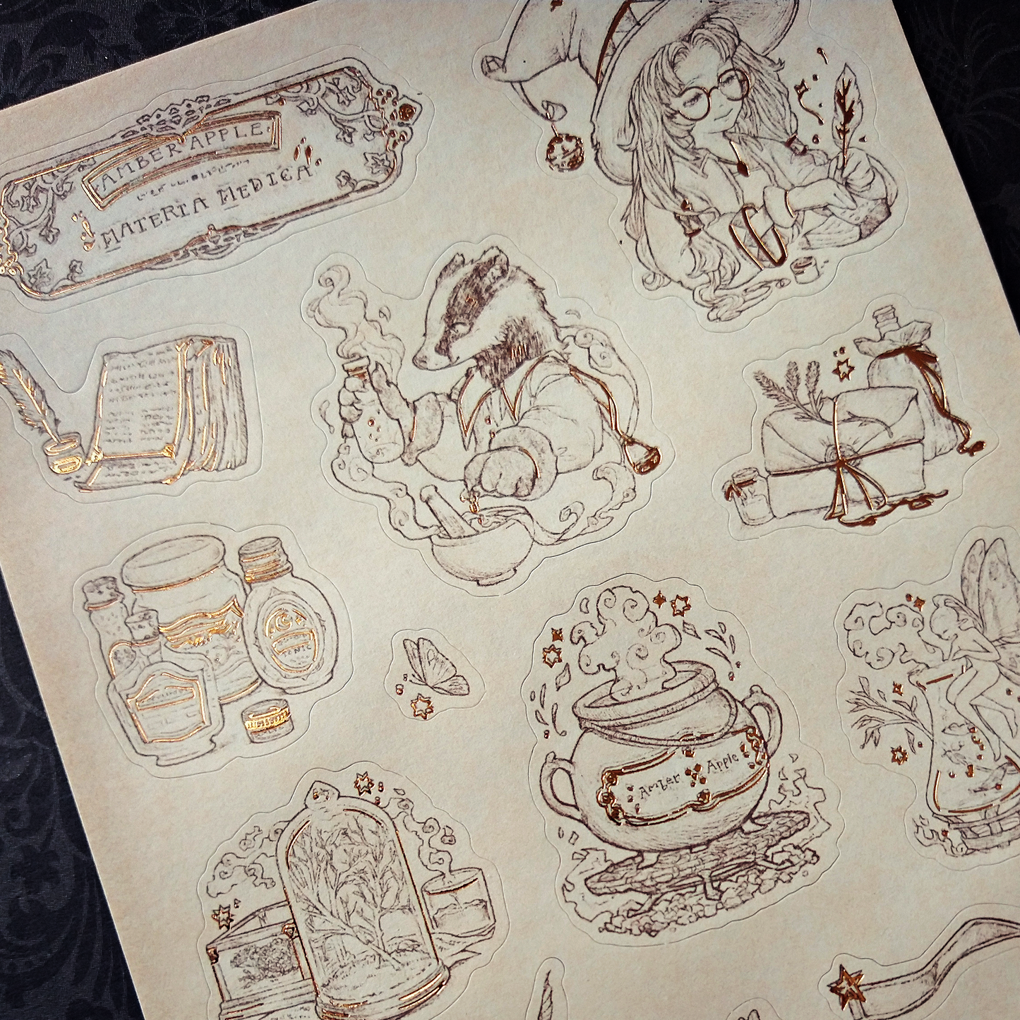 Amber Apple Apothecary | Sticker Sheet
