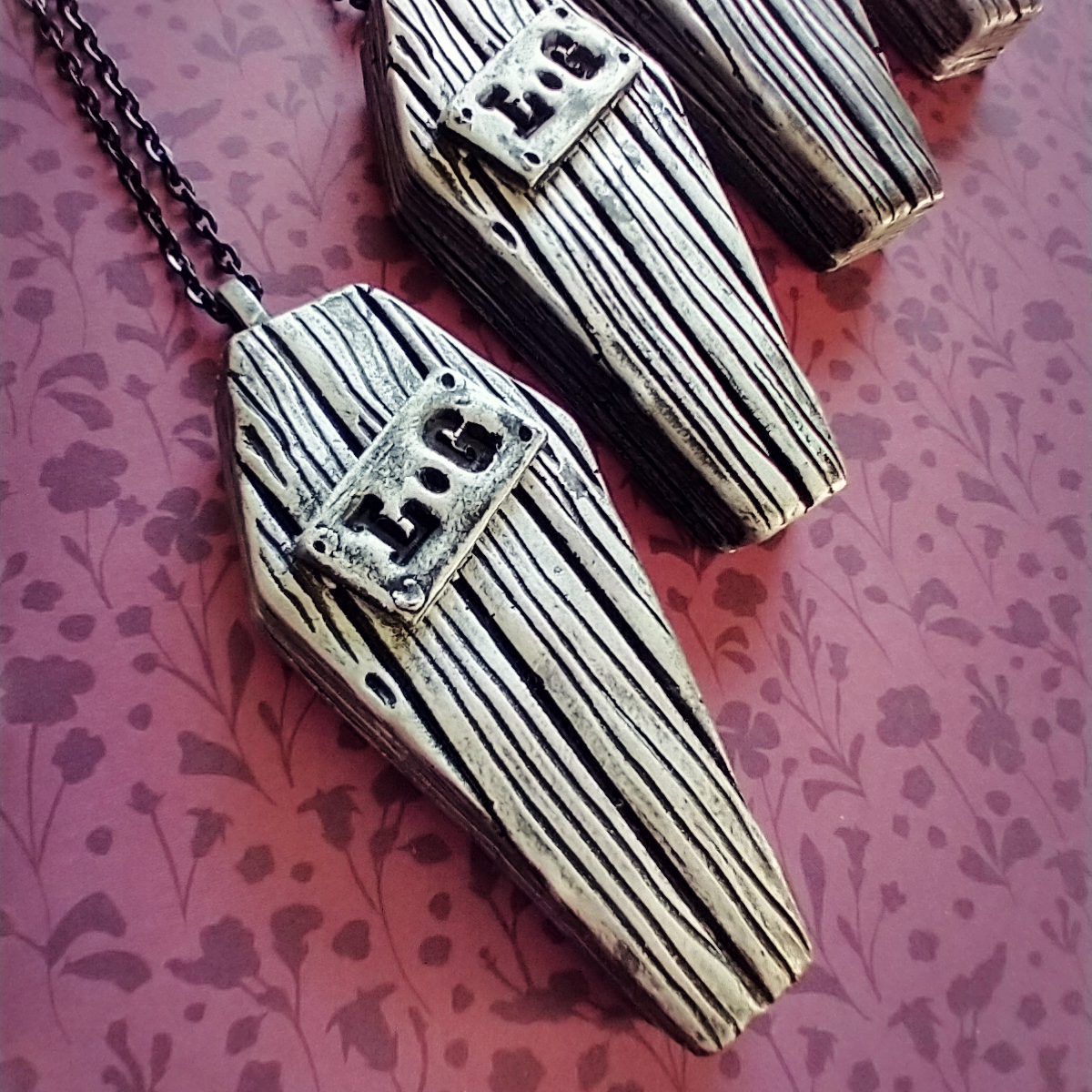 L+G Wooden Coffin | Pendant Necklaces