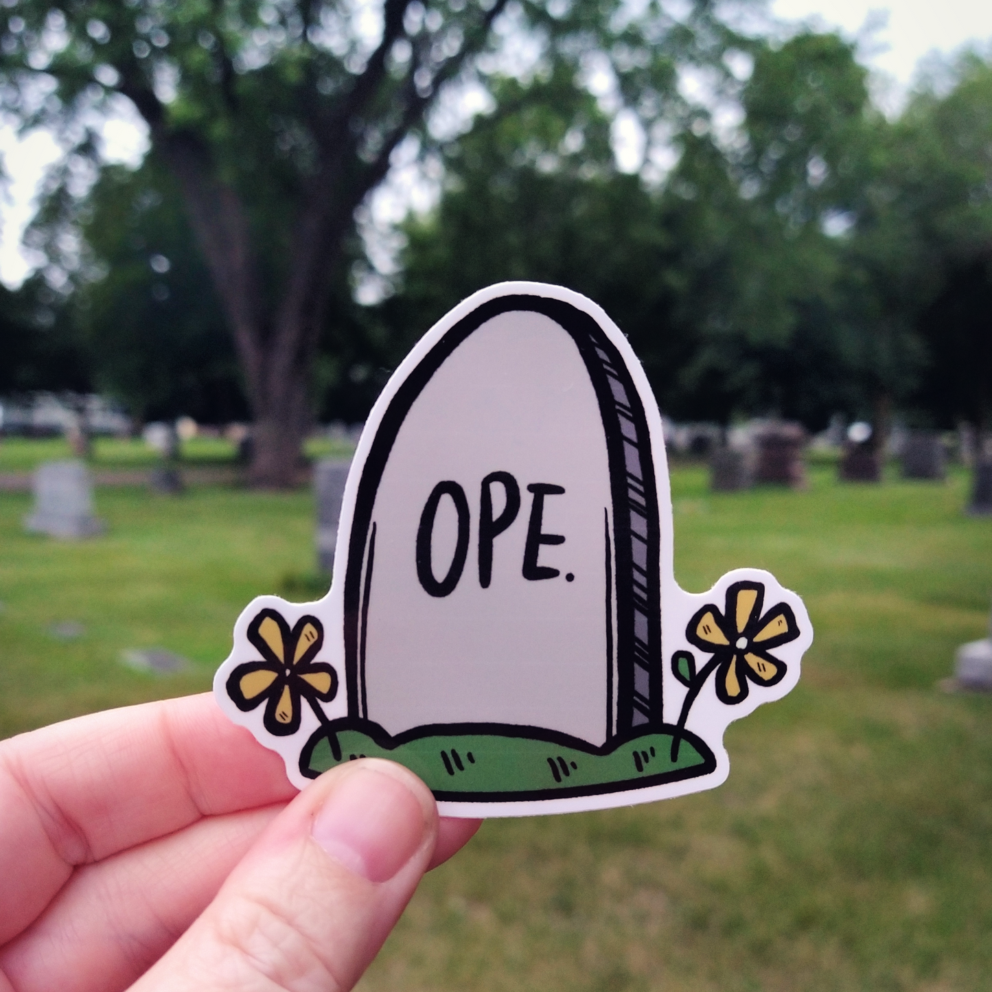 Ope Headstone (Summer Variant) | Sticker