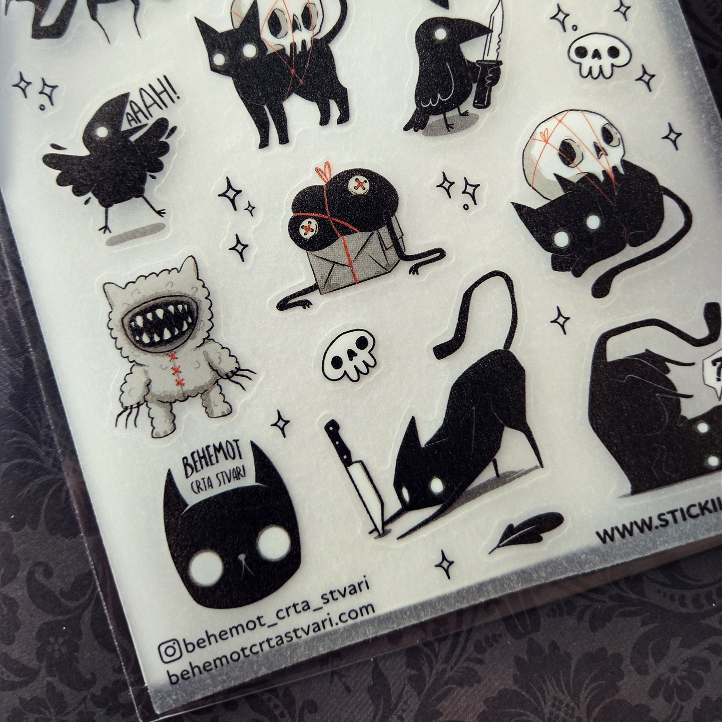 Spooky Kitties| Sticker Sheet