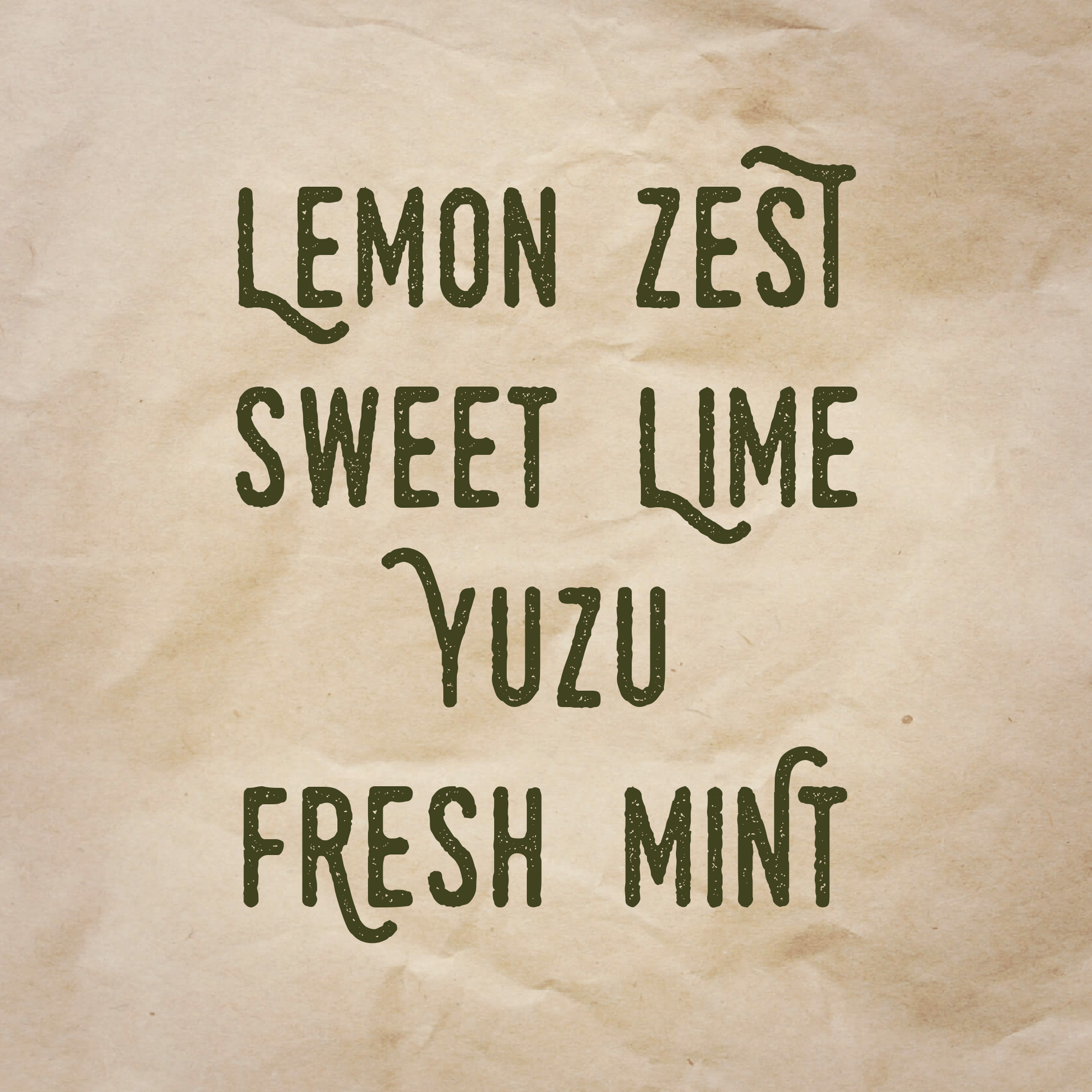 Cold Spots scent notes: Lemon zest, sweet lime, yuzu, and fresh mint.