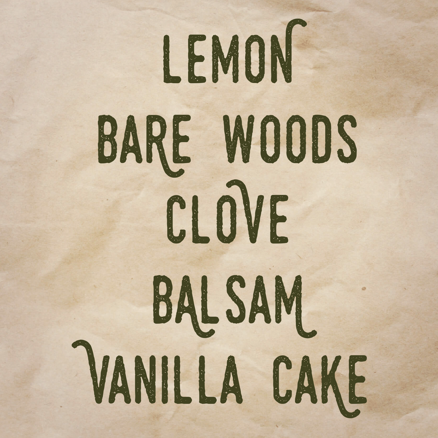 Dark Bright Wood scent notes: Lemon, bare woods, clove, balsam, and vanilla cake.