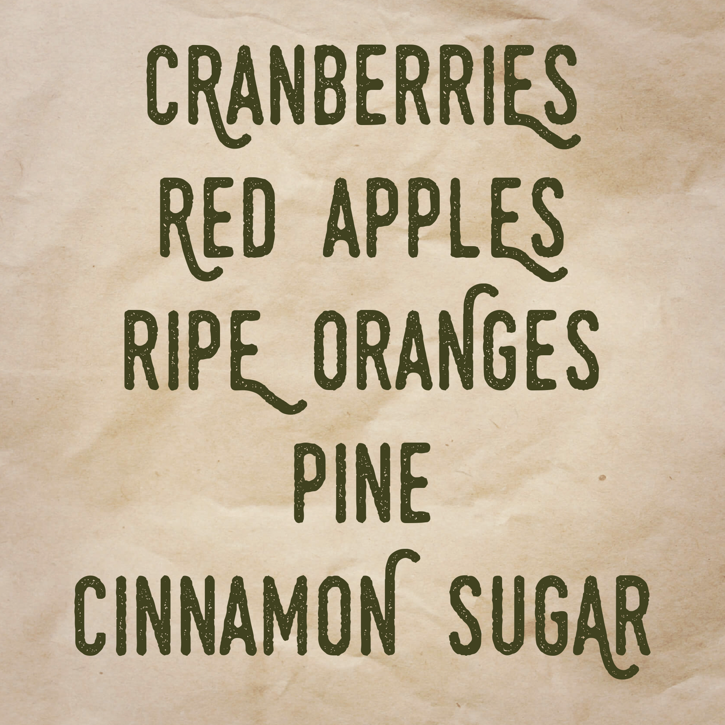 Little Red Dots scent notes: Cranberries, red apples, ripe oranges, pine, and cinnamon sugar.